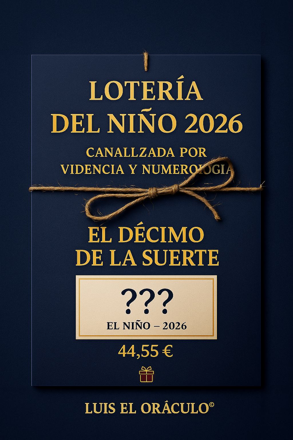 Décimo de la Suerte "El Niño" 2026