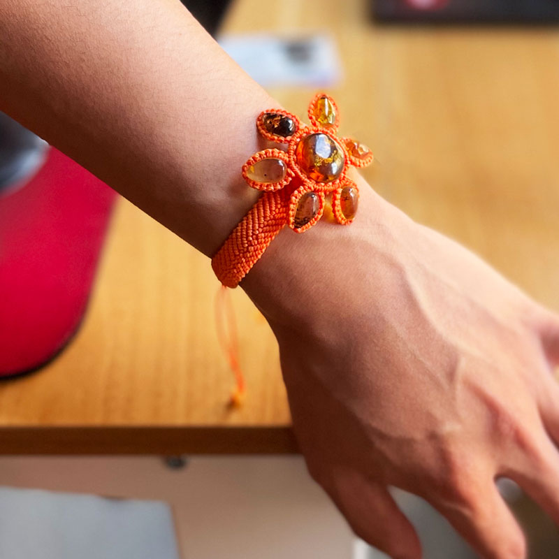 Pulsera Flor de Ámbar