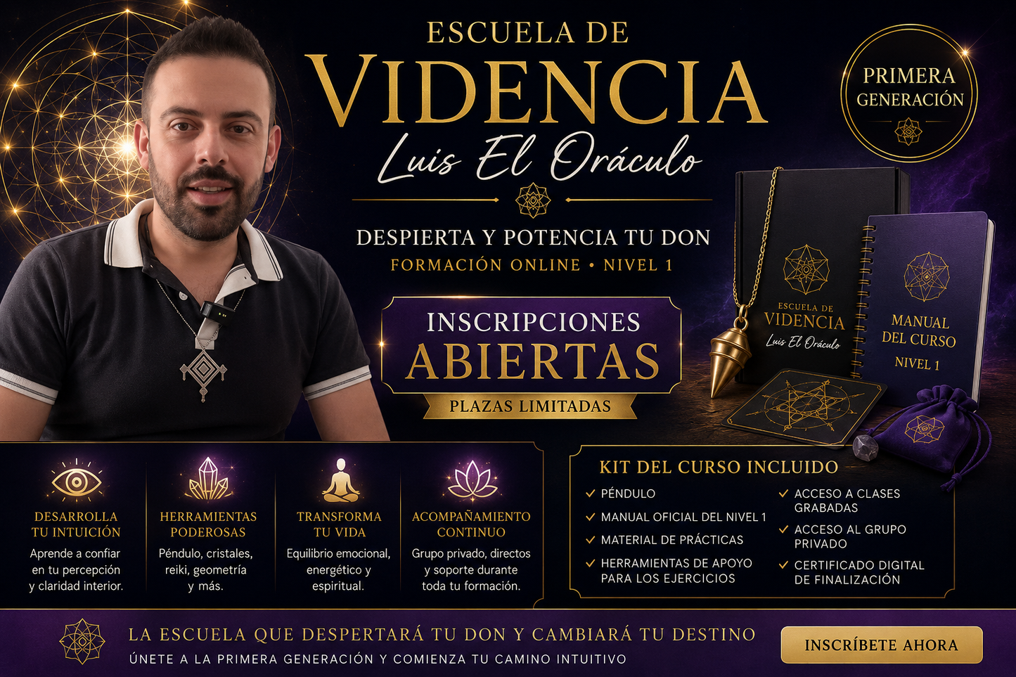 Inscripción Escuela de Videncia Luis El Oraculo